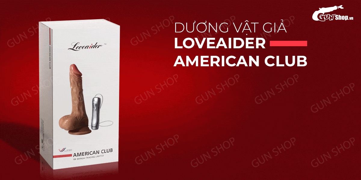  Shop bán Dương vật giả dính tường 7 chế độ rung dùng pin - Loveaider American Club hàng xách tay