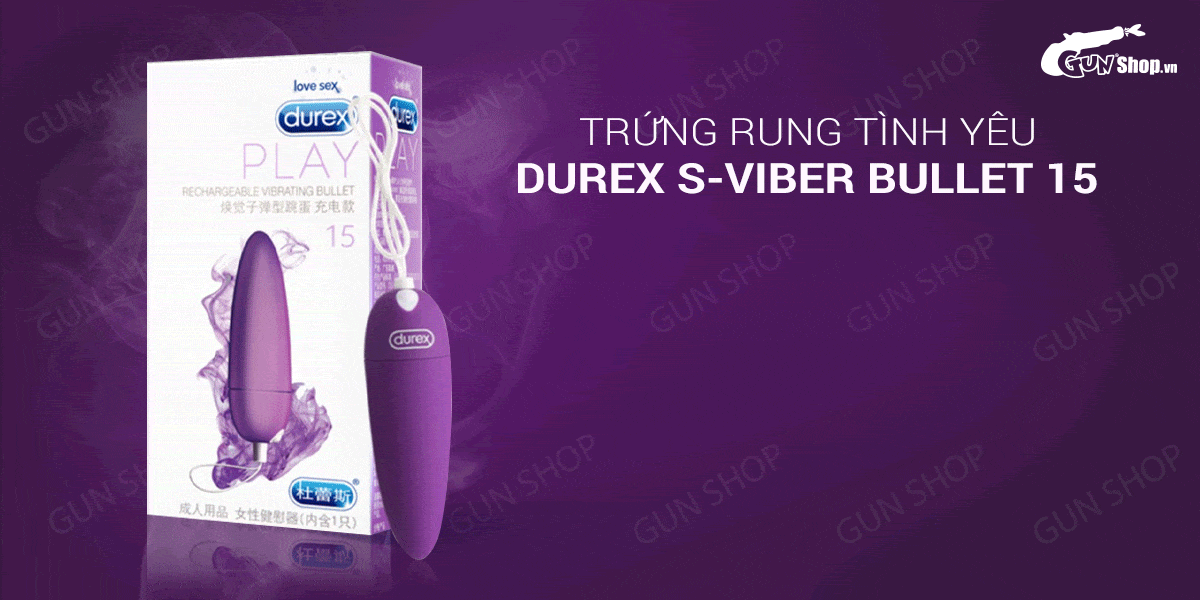 Trứng rung tình yêu Durex S-Viber Bullet 15