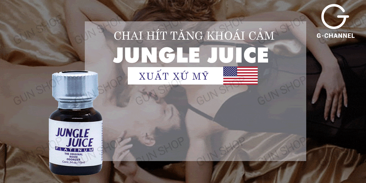 Cung cấp Chai hít tăng khoái cảm Popper Jungle Juice Platinum - Chai 10ml chính hãng