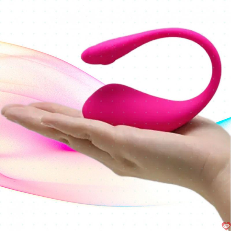 Trứng rung tình yêu nhỏ gọn EG34F màu hồng chất liệu silicone điều khiển qua App rung mạnh mẽ kích