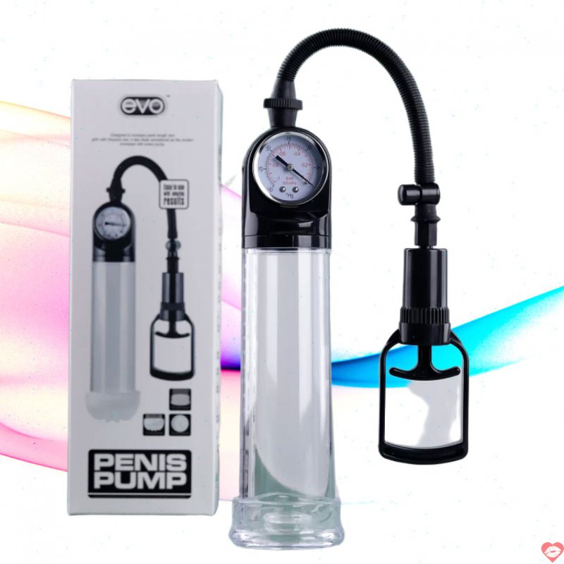 Bơm Dương Vật EVO Kéo Tay Nhẹ Mịn Kèm Âm Đạo Silicon Tự Nhiên 