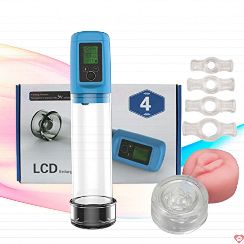 Máy tập dương vật tự động LCD tăng kích thước nhanh hiệu quả 