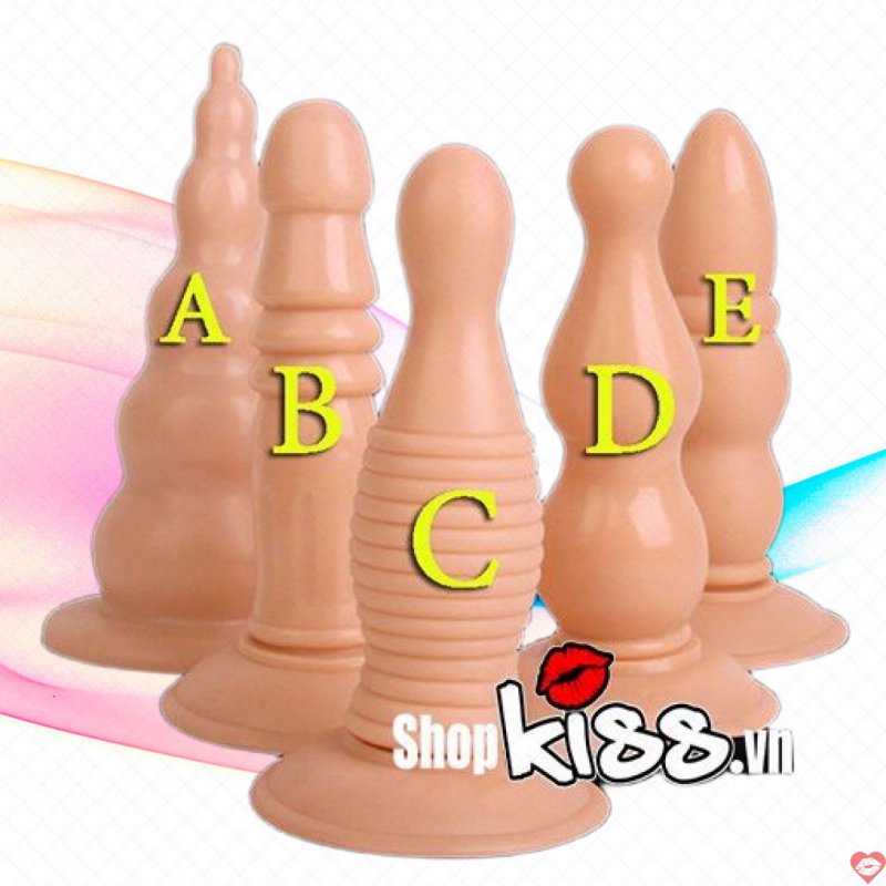 Phích cắm hậu môn mềm mại size lớn siêu hít đất, kích thích cực đỉnh 
