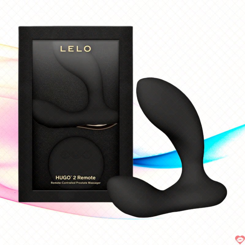 Máy massage tuyến tiền liệt Lelo Hugo 2 Remote Black