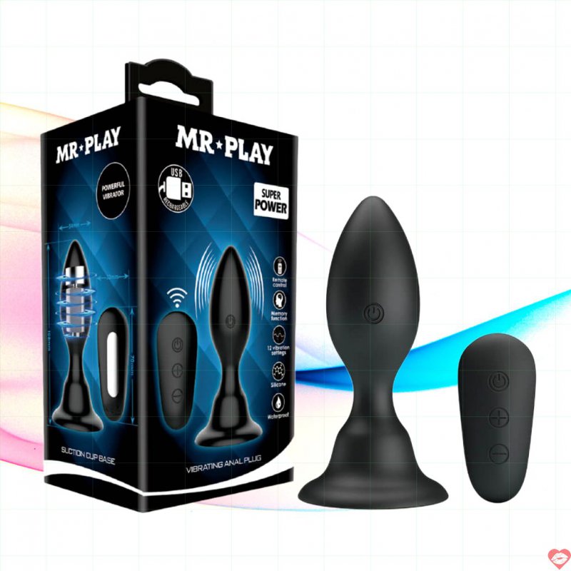 Trứng rung hậu môn Mr.Play Suction Cup Base 76W