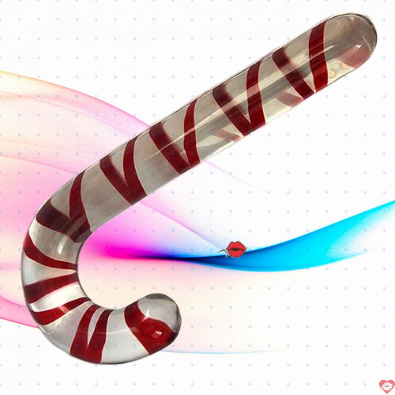 Thanh thủy tinh kích thích hậu môn hình cây kẹo Noel