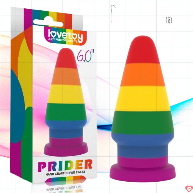Phích cắm hậu môn đa sắc Lovetoy Prider 6.0