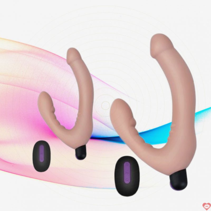 Sextoy 2 Đầu Joy Strapless Silicon Siêu Mềm Có Rung - SHP1206