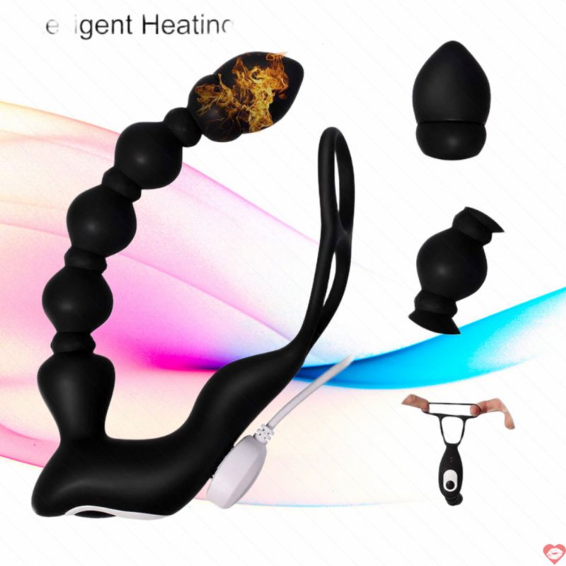Cây rung đen body-safe quai đeo điều khiển từ xa