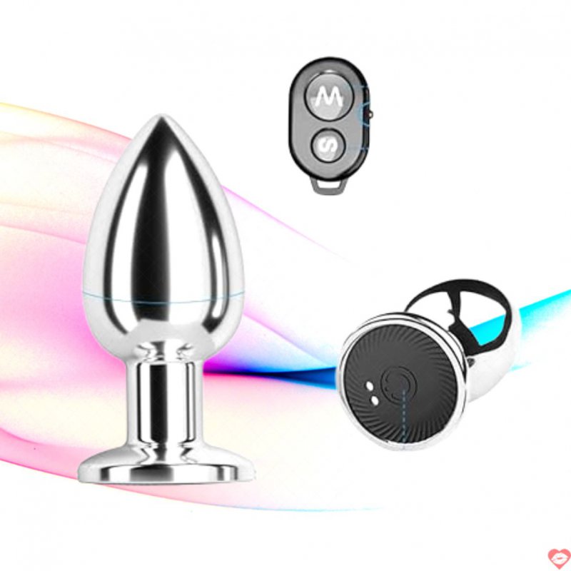 Phích cắm hậu môn inox 10 chế độ rung