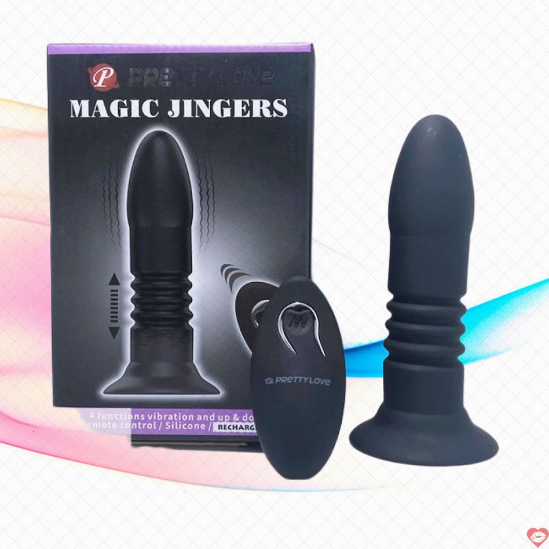 Máy mát xa hậu môn điều khiển từ xa rung thụt Magic Jingers