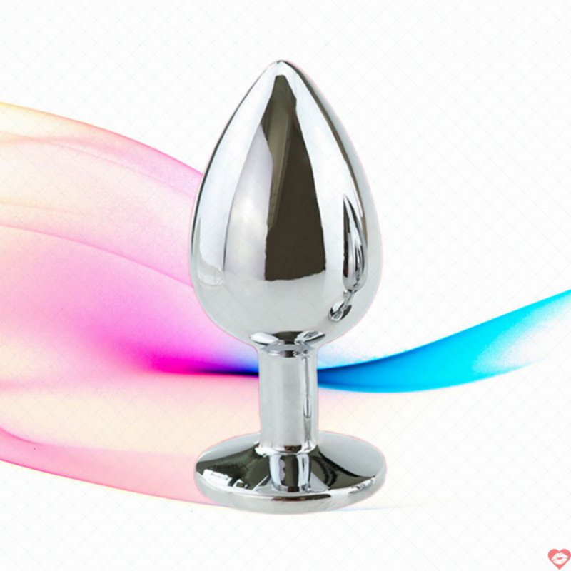 Phích cắm hậu môn Inox đế pha lê