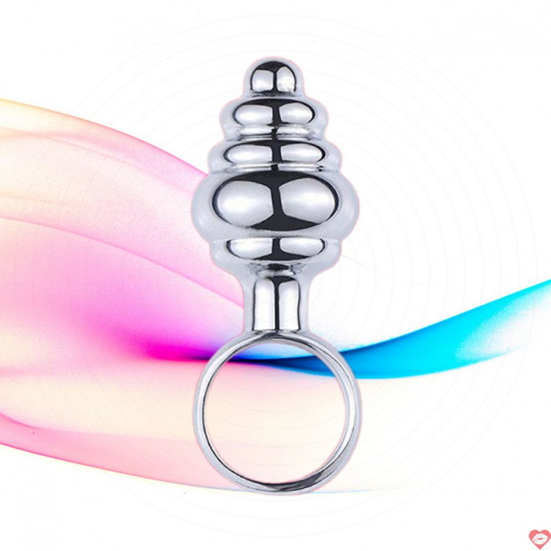 Nhẫn phích cắm hậu môn Inox mini xoắn ốc