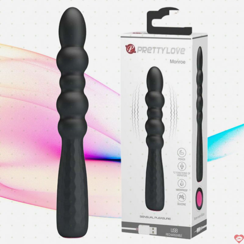 Thụt hậu môn và âm đạo Prettylove Monroe uốn khớp rung 12 chế độ