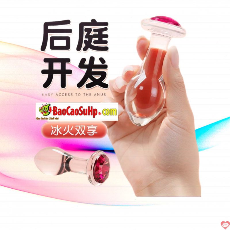 Thụt hậu môn và âm đạo 2in1 Thủy tinh nhỏ gọn Mizzzee TinyZZ