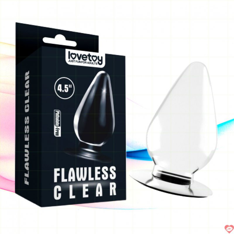 Phích Cắm Hậu Môn Silicon Trong Suốt Size Lớn - Siêu Mềm Lovetoy USA