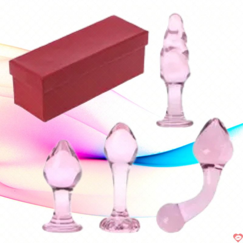 Phích cắm hậu môn bằng thủy tinh Siêu cute