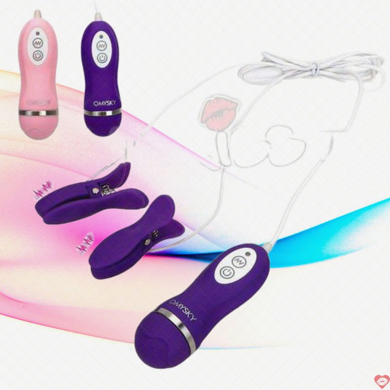 Bộ kẹp vú rung OMYSKY kích thích đam mê bạo dâm sexy 