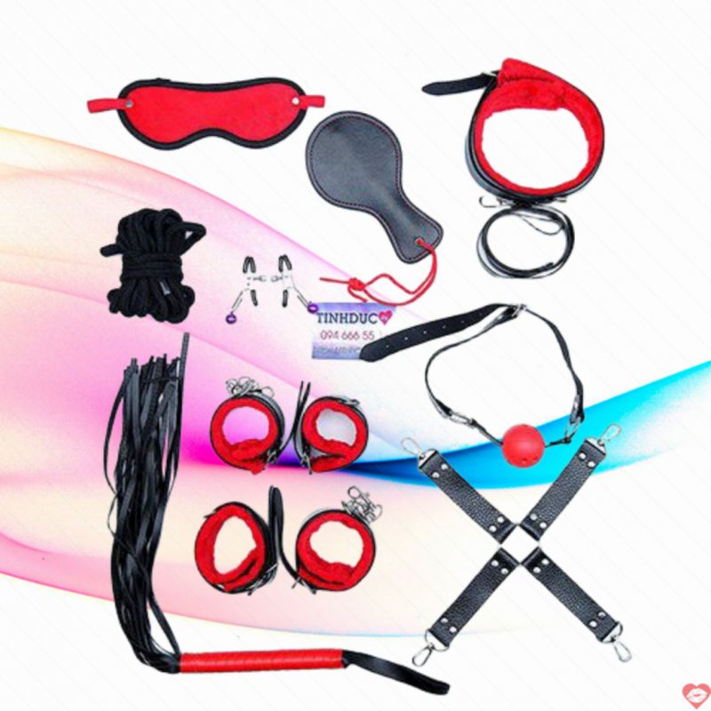Đồ chơi bạo dâm Combo BDSM 10 món đẹp độc chuẩn 50 sắc thái