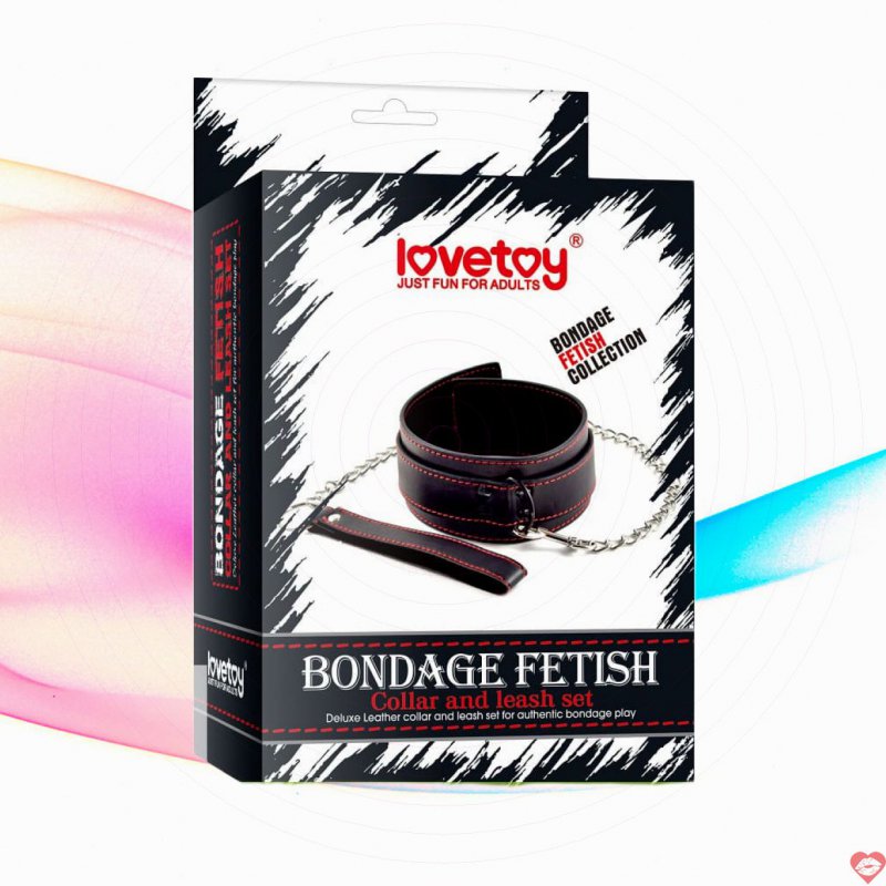 Bộ vòng cổ và dây xích cosplay Lovetoy Bondage Fetish