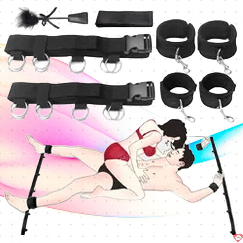 Hệ thống dây trói trên giường đồ chơi bdsm