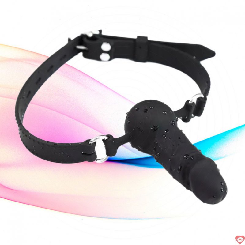 Đồ Chơi BDSM bóng bịt miệng kèm dương vật