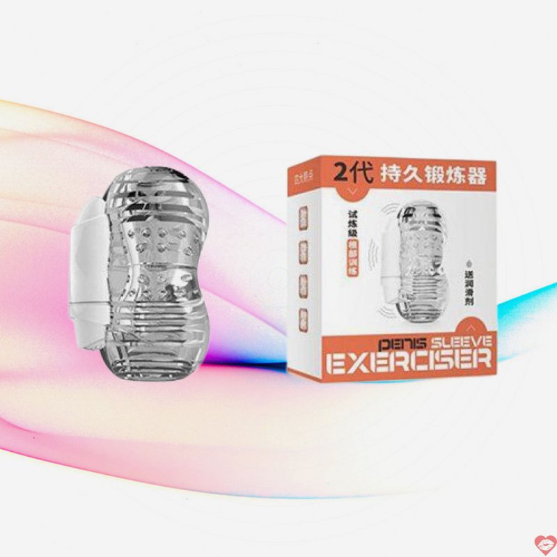 Dụng cụ thủ dâm nam silicon rung trong suốt, giá tốt, khuyến mãi 