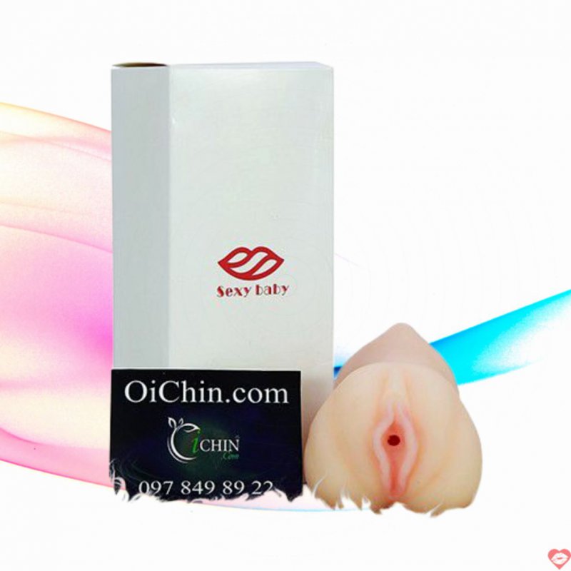 Âm đạo giả silicone mềm mại 2 đầu SexyBaby kích thích nam 