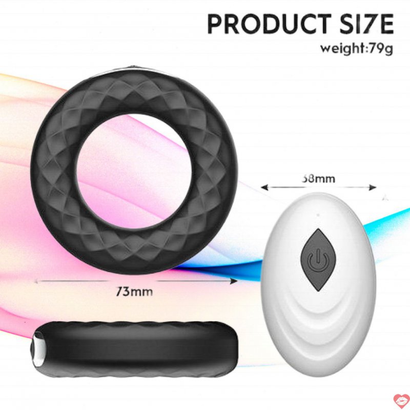 Vòng rung đeo dương vật SECWELL remote điều khiển tăng khoái cảm 