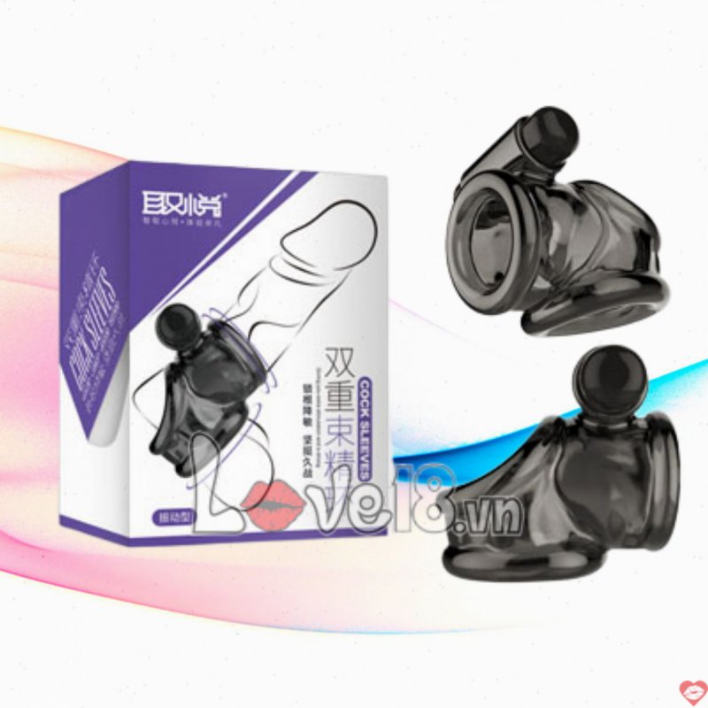 Khóa Silicone Rung Mạnh Kéo Dài Thời Gian, Ngừa Xuất Tinh Sớm 