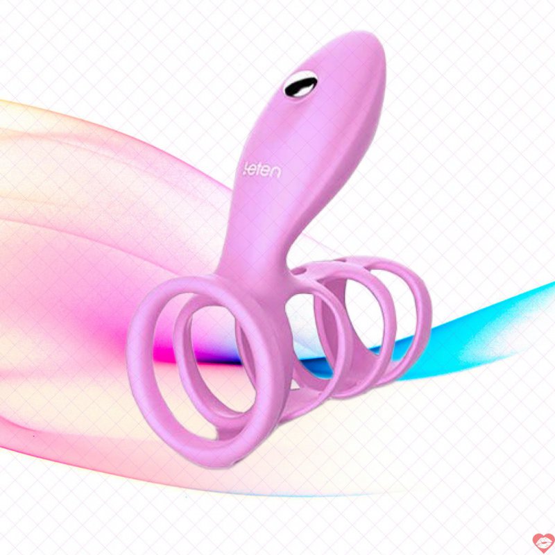 Vòng rung đeo dương vật có quai tròng bìu Leten