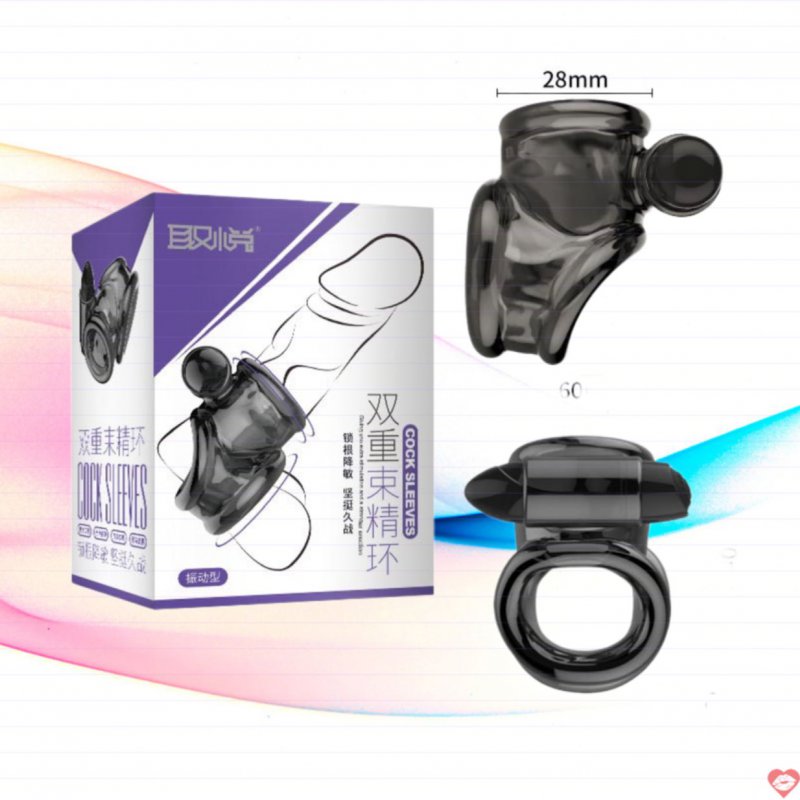 Khóa dương vật silicon chống xuất tinh sớm có rung