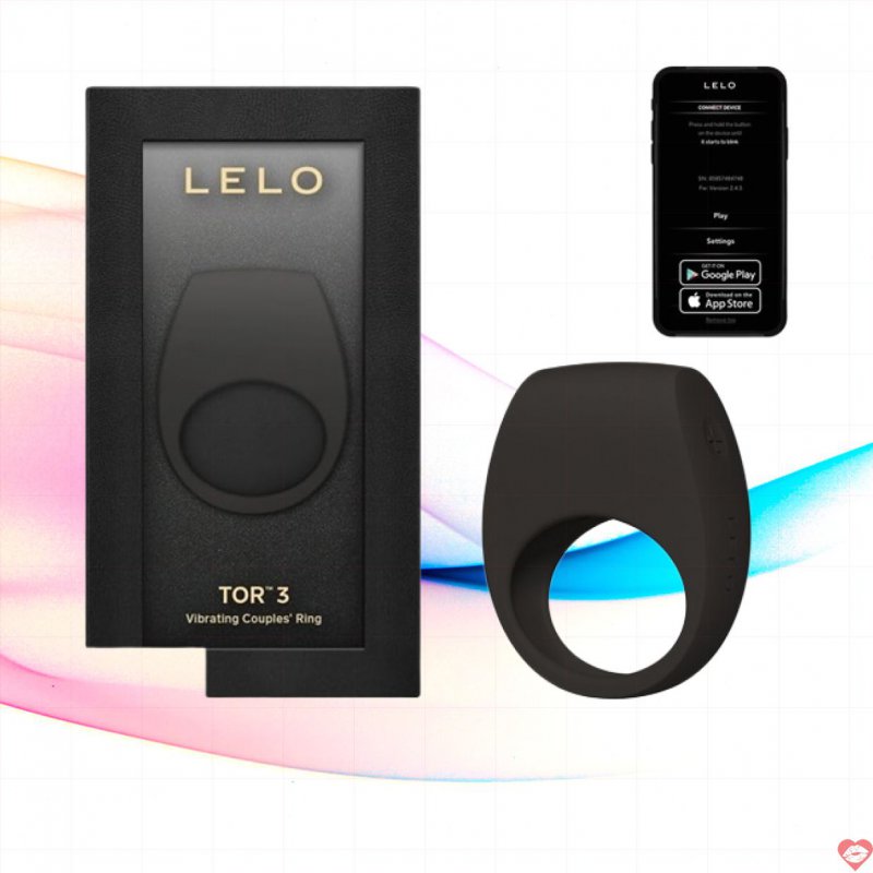 Lelo Tor 3 vòng đeo dương vật có rung và điều khiển từ xa qua app