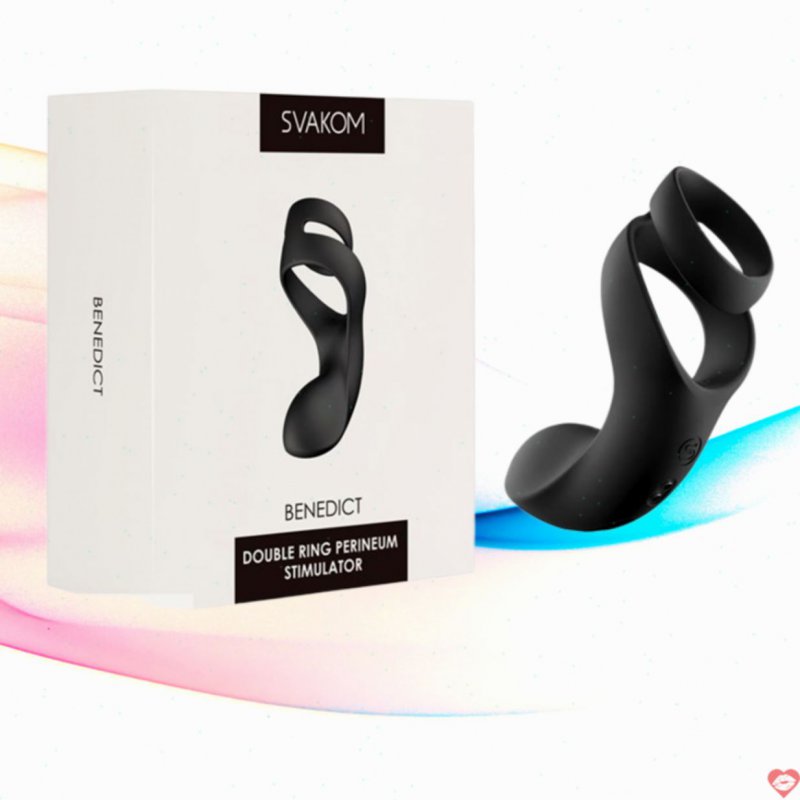 Vòng đeo dương vật siêu rung kích thích hậu môn Svakom Benedict