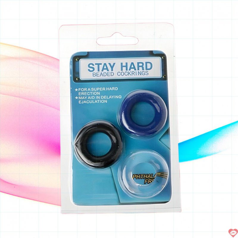 Bộ 03 vòng đeo dương vật silicon Stay Hard