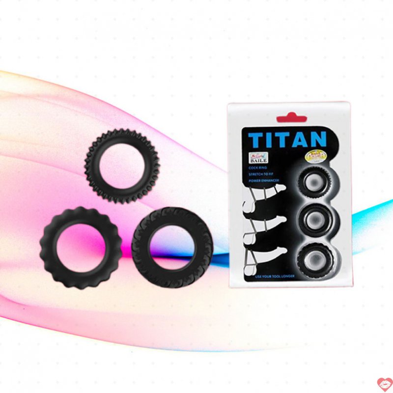 Bộ 03 vòng đeo chống xuất tinh sớm Titan