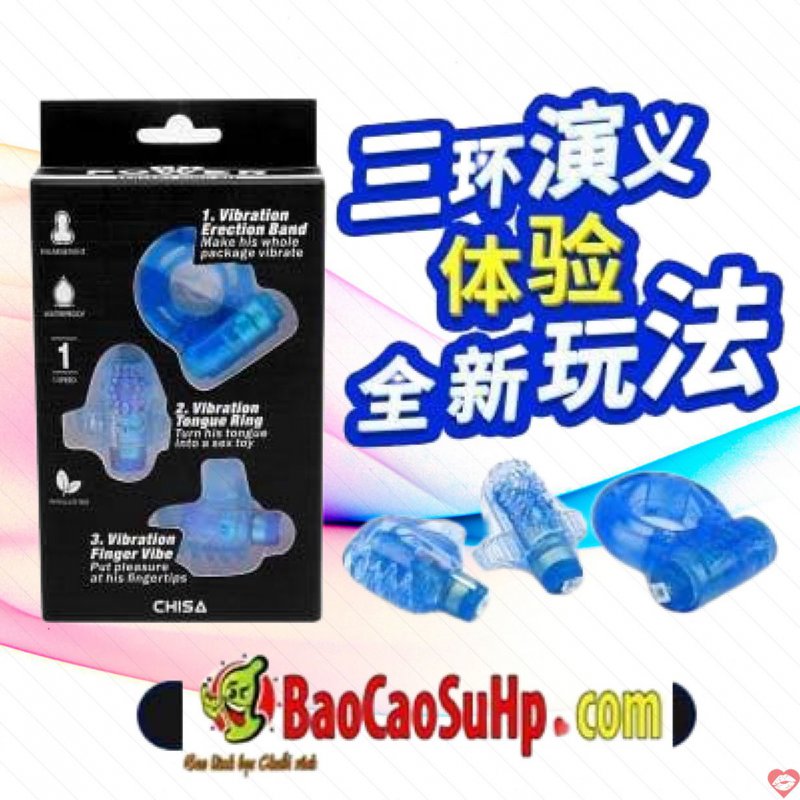 Bộ 3 vòng rung kích thích Chisa màn dạo đầu đầy hứng thú