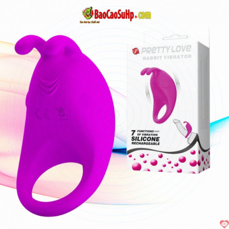 Vòng đeo dương vật rung Prettylove Patty gọn nhẹ mạnh mẽ