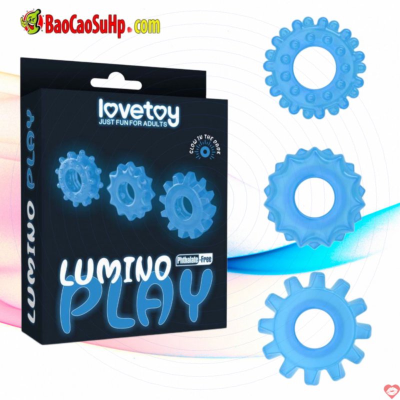 Bộ vòng đeo Lovetoy Domino phát sáng kéo dài và tăng khoái cảm