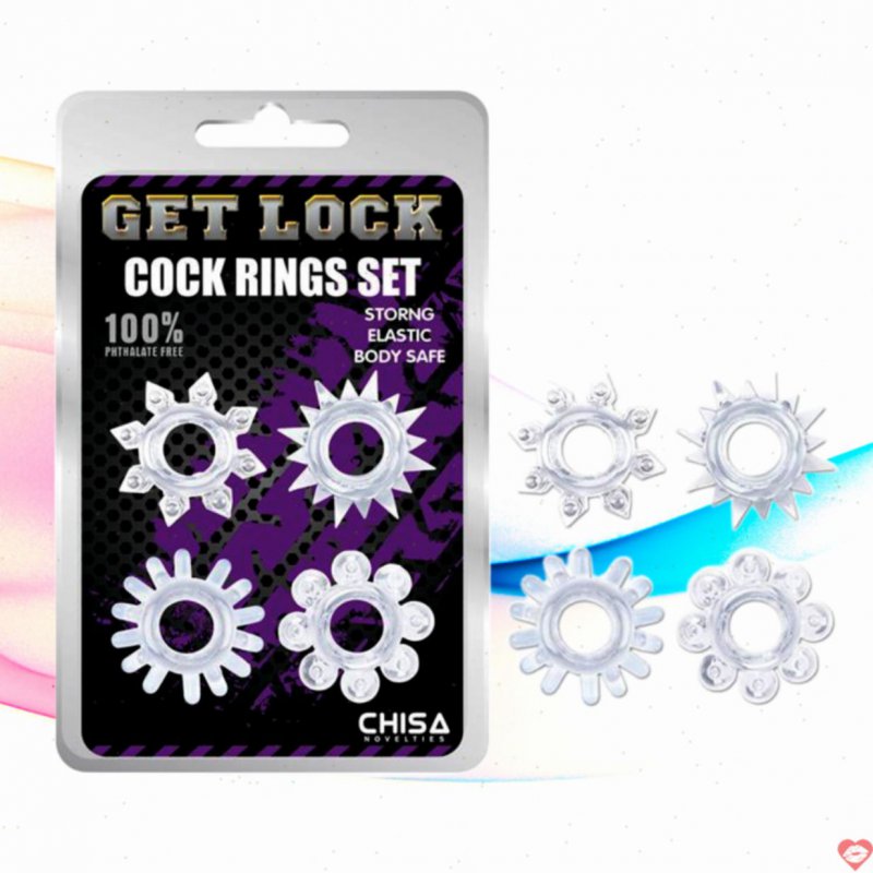 Bộ Vòng Silicon Gai - Bi Siêu Sướng - Get Lock