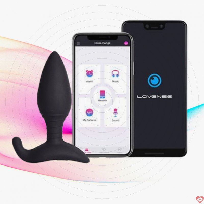 Phích rung hậu môn Lovense Hush điều khiển thông minh từ xa qua app DC93A