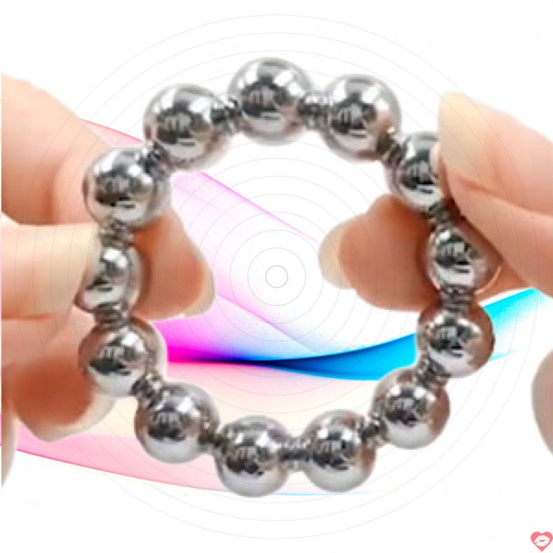 Vòng Bi Inox Kiểu Chuỗi Đeo Dương Vật Làm Sướng Âm Hộ Nữ