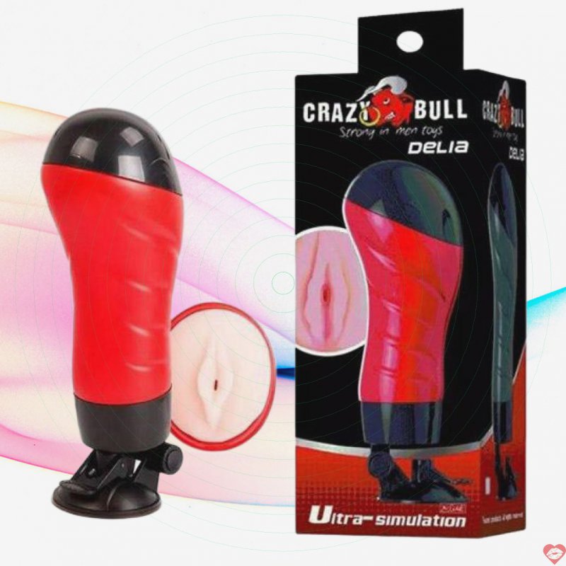 Âm đạo gắn tường rung Crazy Bull Delia