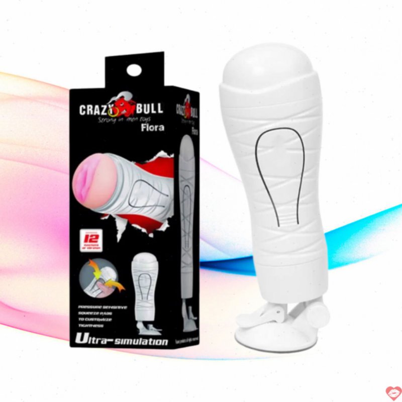 Âm đạo giả đa năng Baile Crazy Bull White Flora