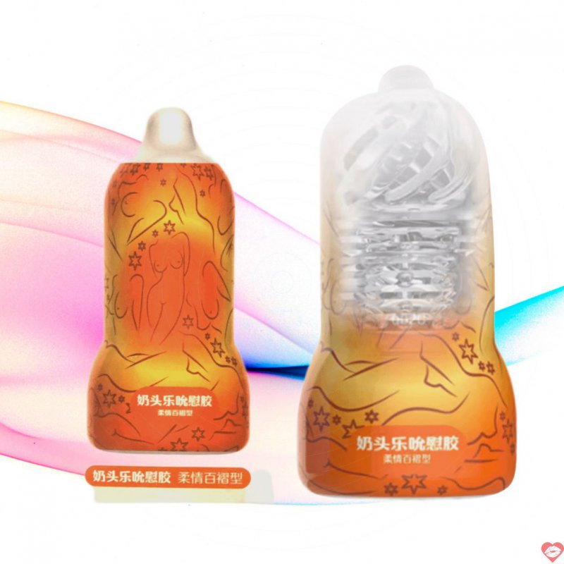 Âm đạo giả Leten Nipple Sucking Cup Orange