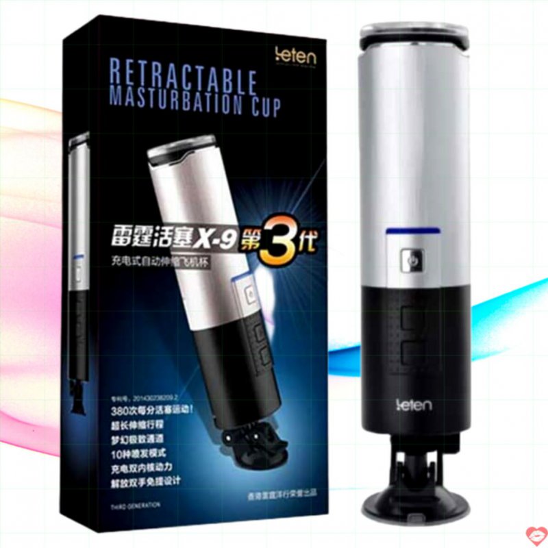 Âm Đạo Giả Leten X9 Gắn Tường Tự Động Thụt Sạc Điện