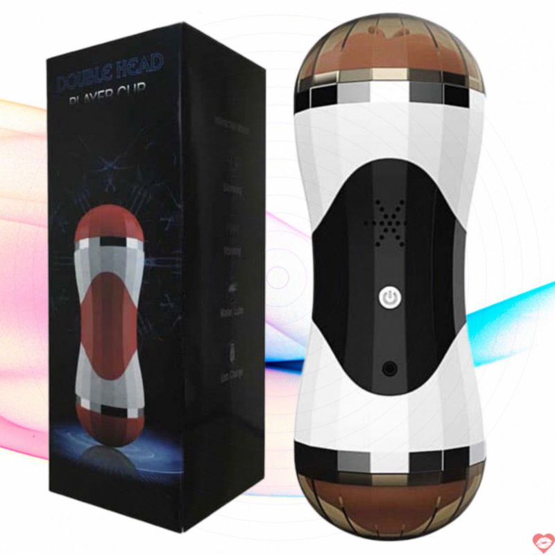 Cốc Âm Đạo Giả Double Head 2 Đầu Có Rung Và Rên