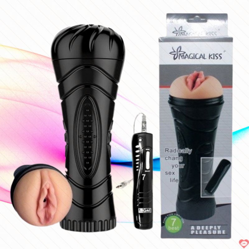 Âm đạo giả đèn pin Magical Kiss 7 chế độ rung