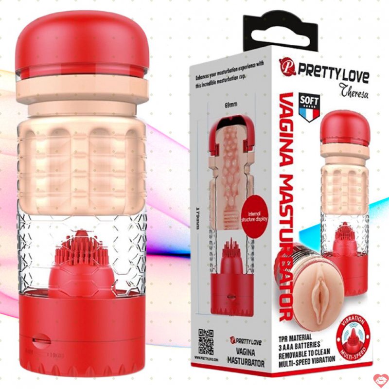 Âm đạo giả Pretty Love Theresa có lưỡi liếm siêu kích thích