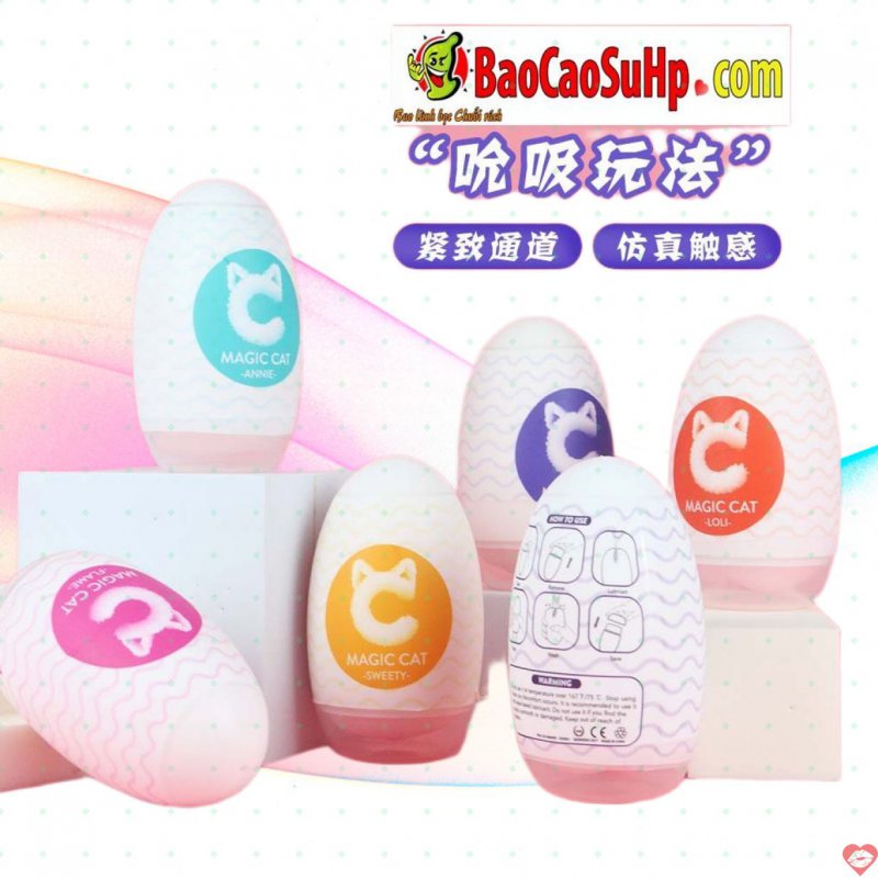 Bộ trứng thủ dâm Magic Cat nhỏ gọn 6 quả 6 kiểu khác nhau